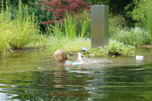 Edelstahl Säulenbrunnen