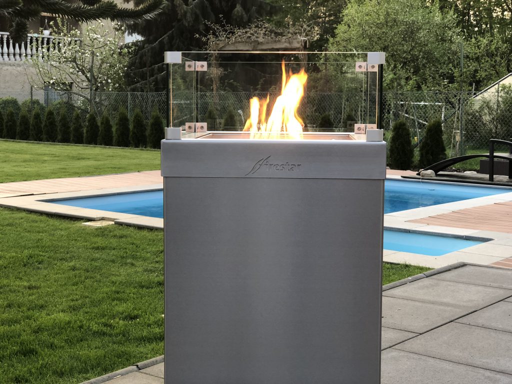 Firestar Edelstahl Gaskamin | Besuchen Sie uns:RB-EDELSTAHL DESIGN