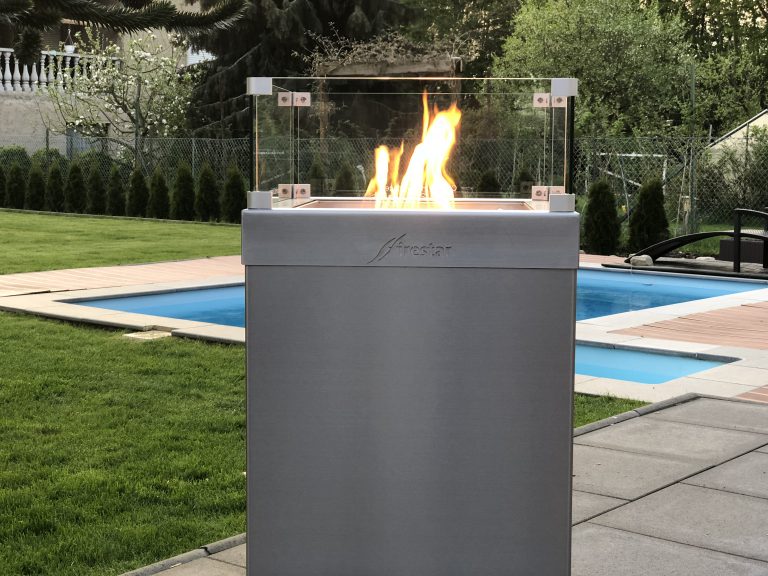 Firestar Edelstahl Gaskamin | Besuchen Sie uns:RB-EDELSTAHL DESIGN