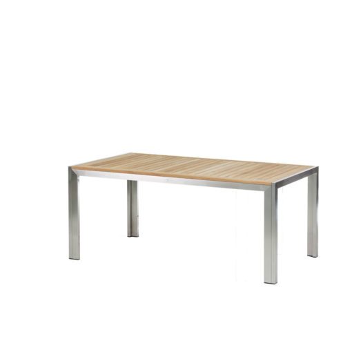 Siena Tisch Hochwertiges Tischgestell aus Edelstahl/304 mit einer Tischplatte aus Premium Teak.
