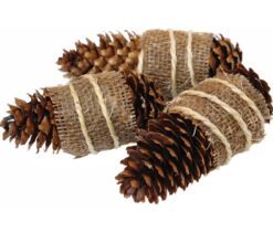 Das Original.Der Zapfenzünder umwickelt mit Jute ist ein vollbiologischer Ofen- und Kaminanzünder auf Basis eines Fichtenzapfens.
