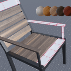 Konfigurierter Edelstahl Gartenstuhl